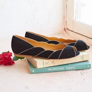 Sezane Suzanne Peep Toe Flats